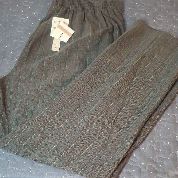 Alfred Dunner Pants - Alfred Dunner Women's Gray Pinstripe Pants size 12 NWT